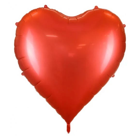 Balon foliowy Serce XXXL, 136x129 cm, czerwony