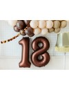 Balon foliowy Cyfra '1', 86cm, mocca