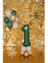 Balon foliowy Cyfra ''1'', 86cm, butelkowa zieleń