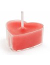 Świeczki Serca, 4 cm, czerwony