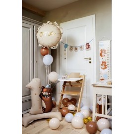 Balon foliowy pastylka z falbanką One, 51,5x51,5 cm