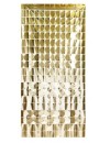 Kurtyna Party Kwadraty, elegancki złoty, 100x200cm
