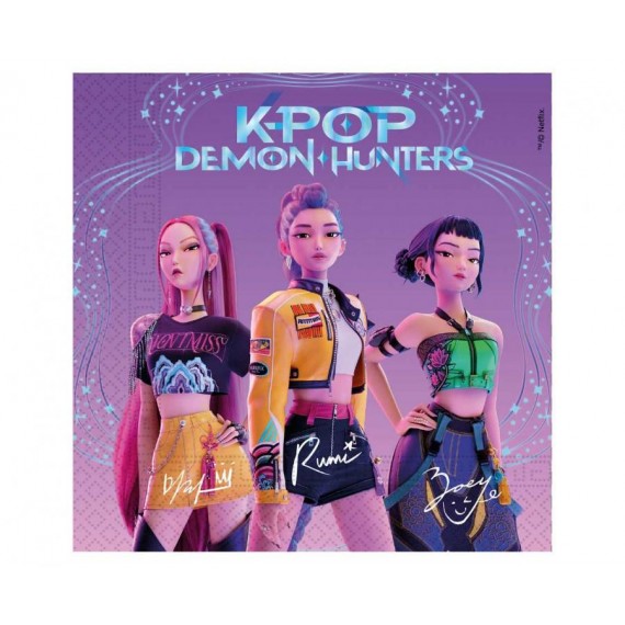 Serwetki papierowe K-POP DEMON HUNTERS 33X33 20 szt.