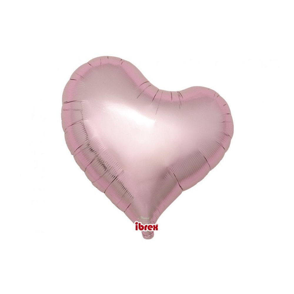 Balon foliowy serce jasny róż