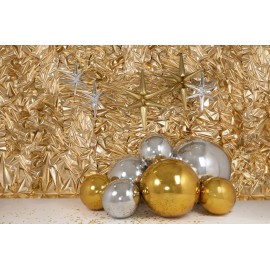 Balon foliowy Gwiazda 3D, 50cm, srebrny