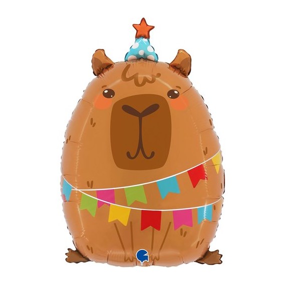 Balon foliowy 23'', Party Capybara, Kapibara