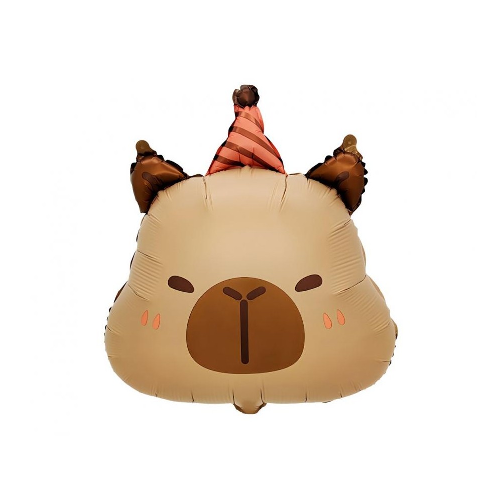 Balon foliowy Kapibara urodzinowa, 48x38cm