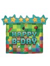 Balon foliowy 26'', TNT Pixel Party HAPPY B-DAY