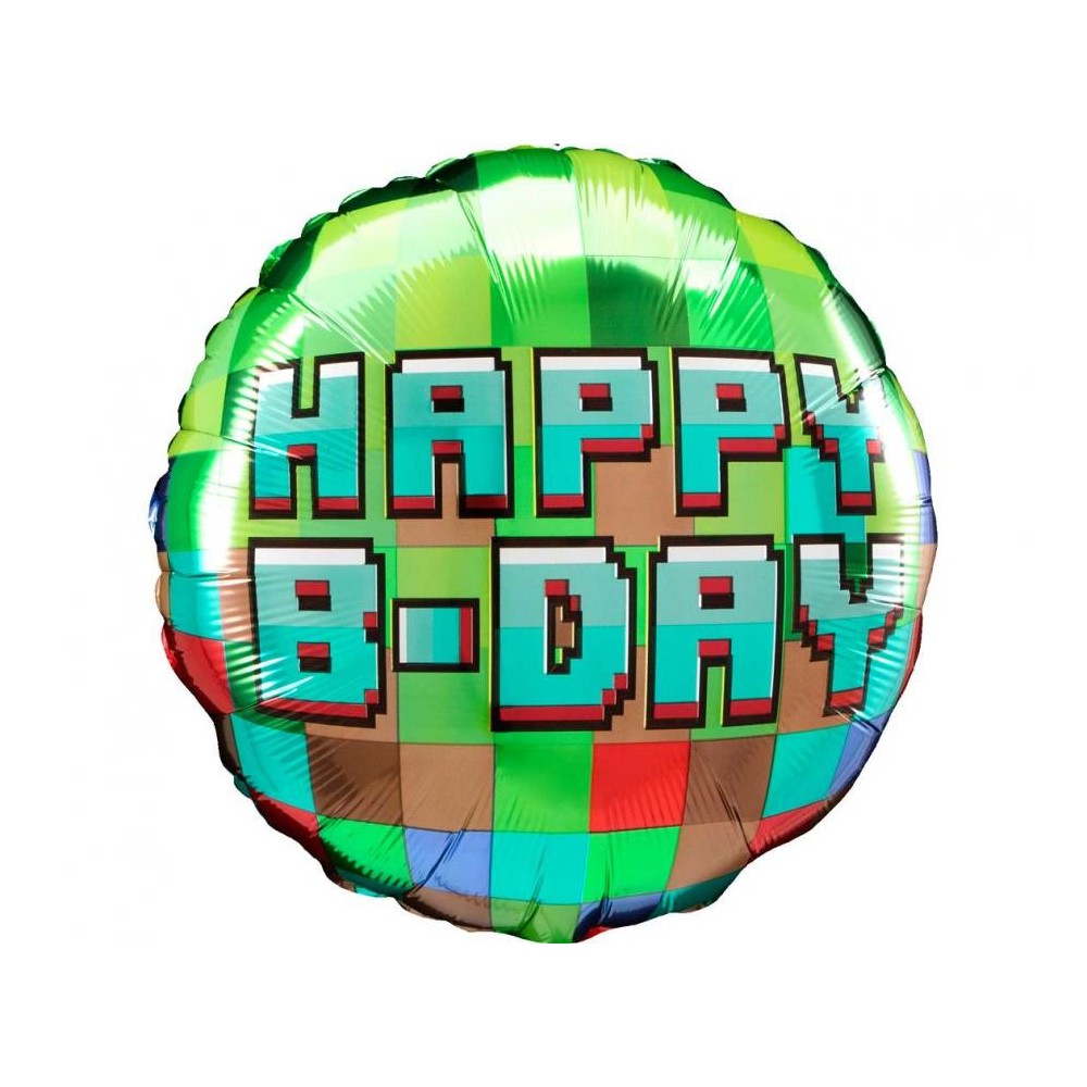 Balon foliowy 18", Pixel party