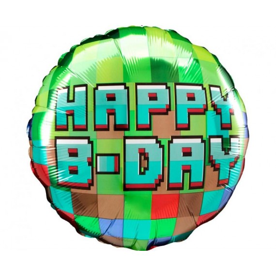 Balon foliowy 18", Pixel party