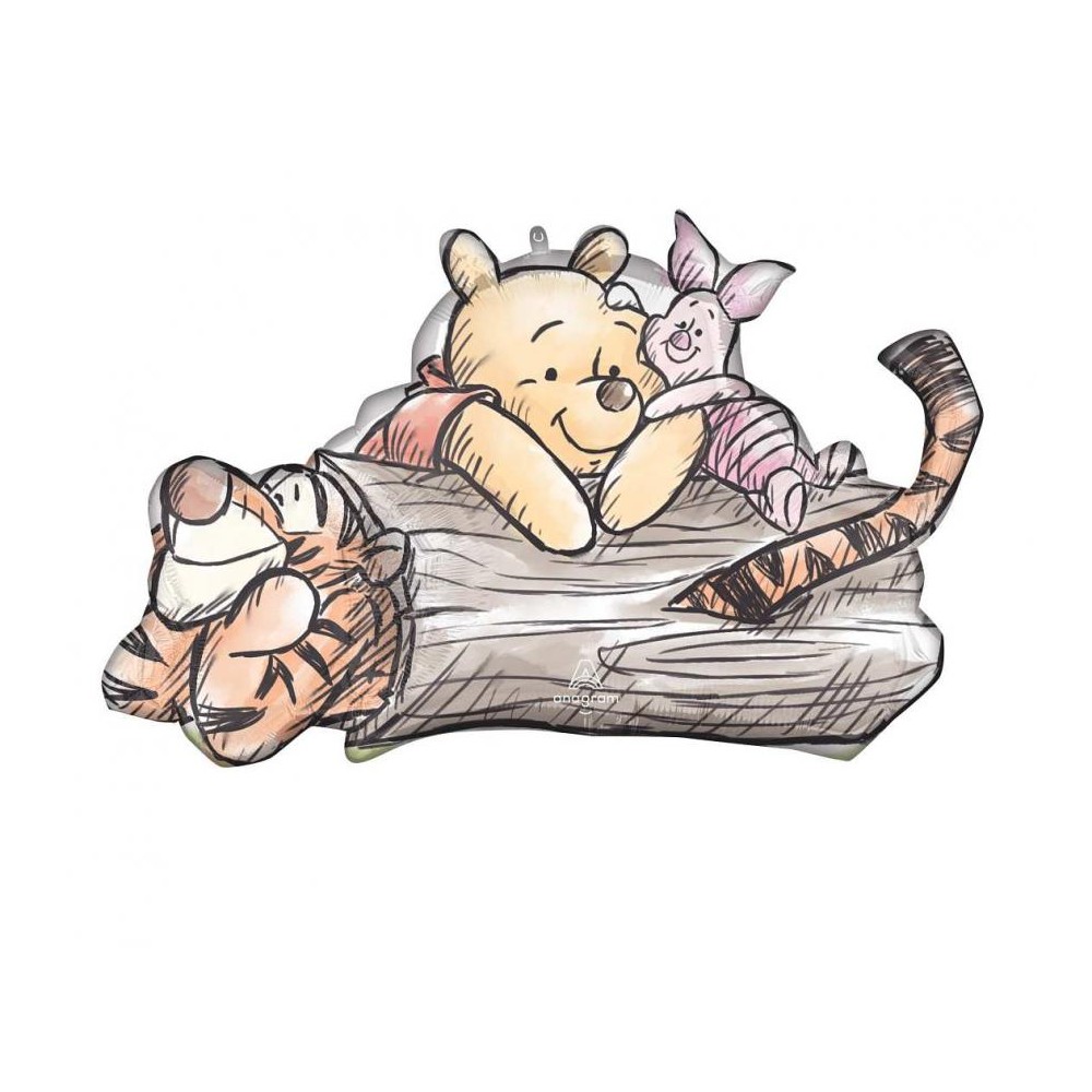 Balon foliowy 31'', Kubuś Puchatek, 78cm