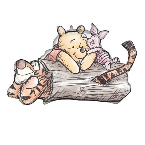 Balon foliowy 31'', Kubuś Puchatek, 78cm