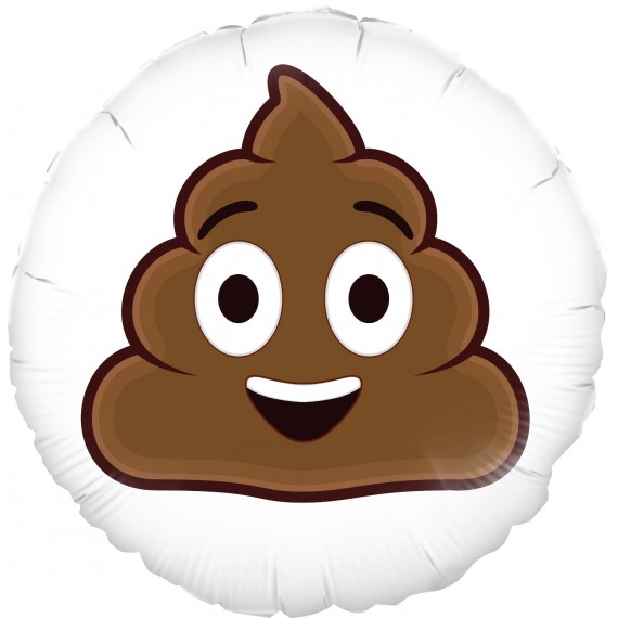 Balon foliowy 18'' Smiling Poop Emoji