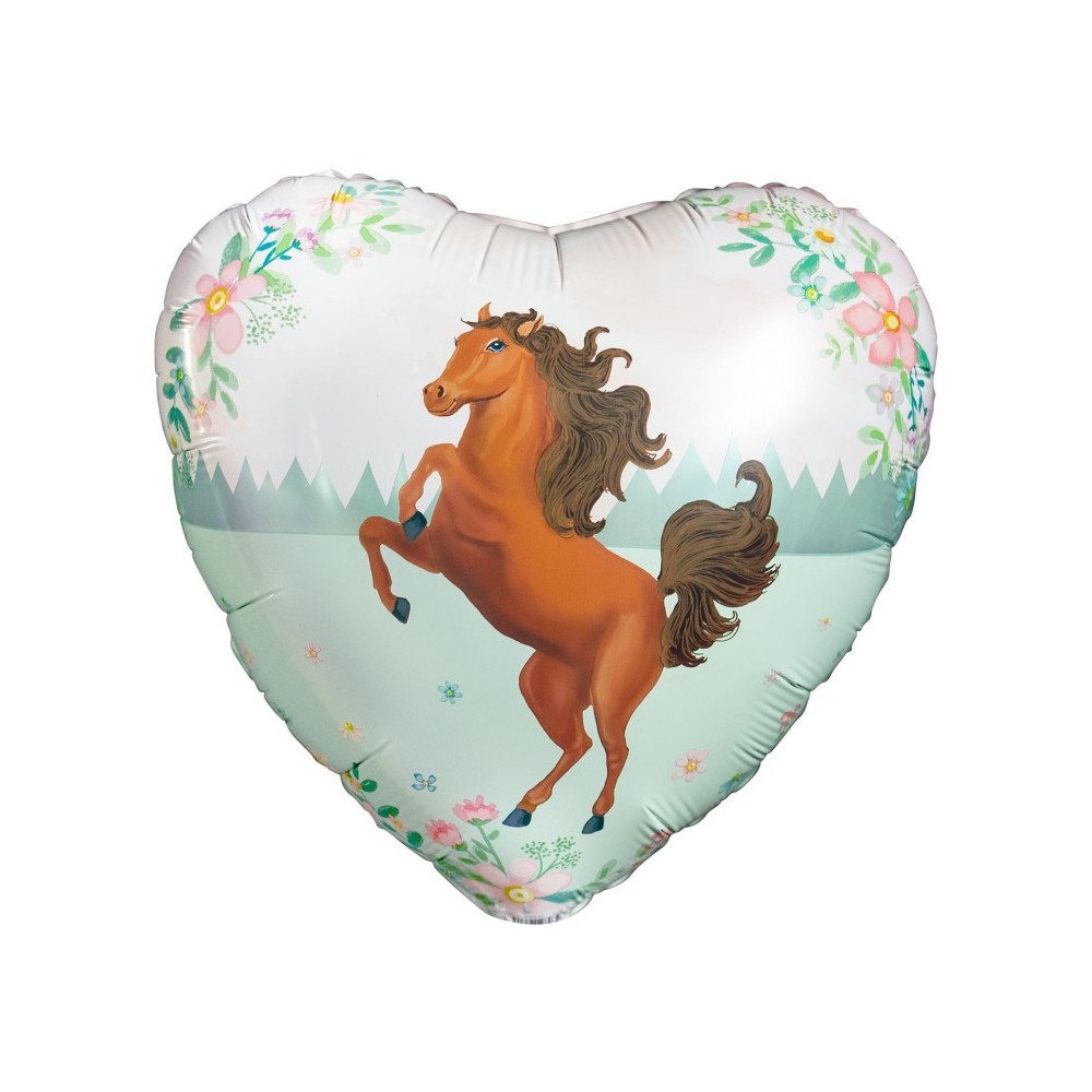 Balon foliowy 18'', heart horse, koń