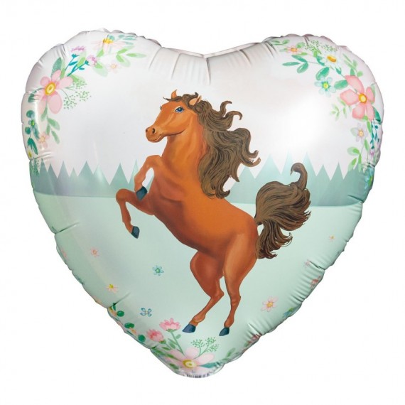 Balon foliowy 18'', heart horse, koń