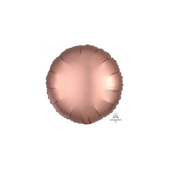 Balon foliowy 17", Kółko rose copper