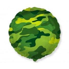 Balon foliowy 18", Okrągły militarny, moro