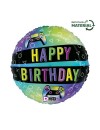 Balon foliowy 18'', Vivid Gaming Birthday
