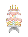 Balon foliowy stojący tort happy birthday