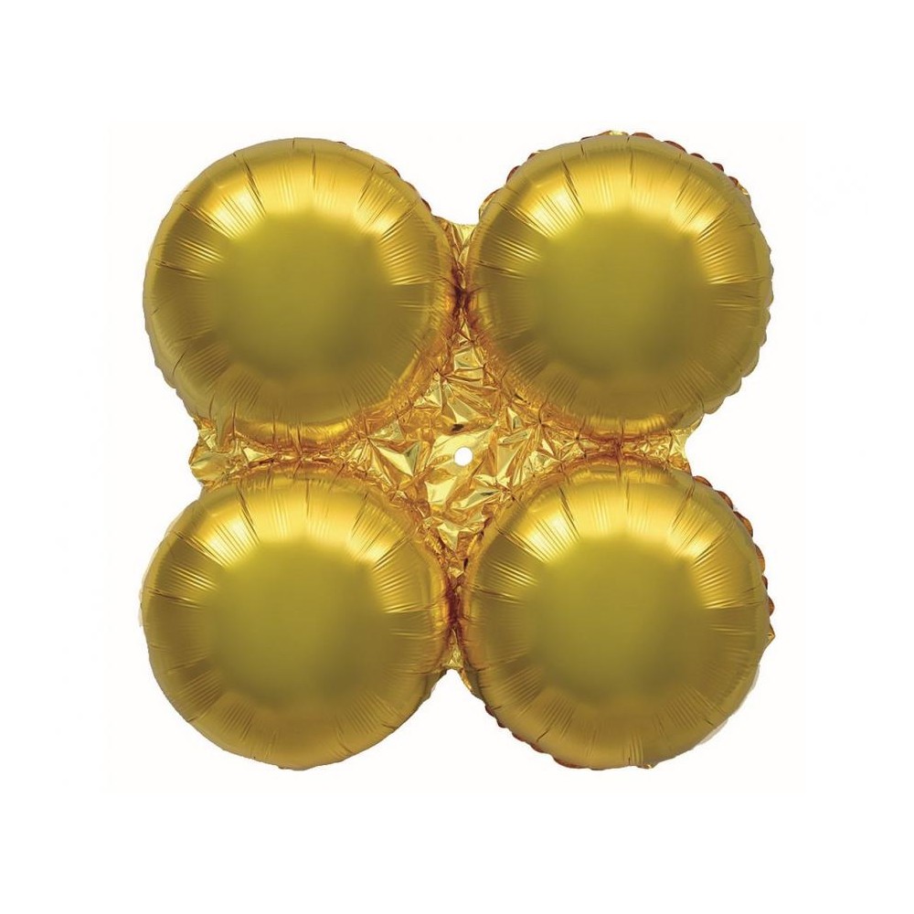 Balon foliowy 22", Podstawa do balonów pompowanych powietrzem, złota