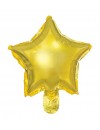 Balony foliowe Gwiazdka, 25 cm, złoty