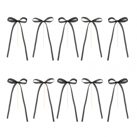 Topper na tort kokardka czarna