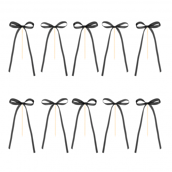 Topper na tort kokardka czarna