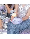 Talerzyki papierowe Silver Disco 7cali 6szt.