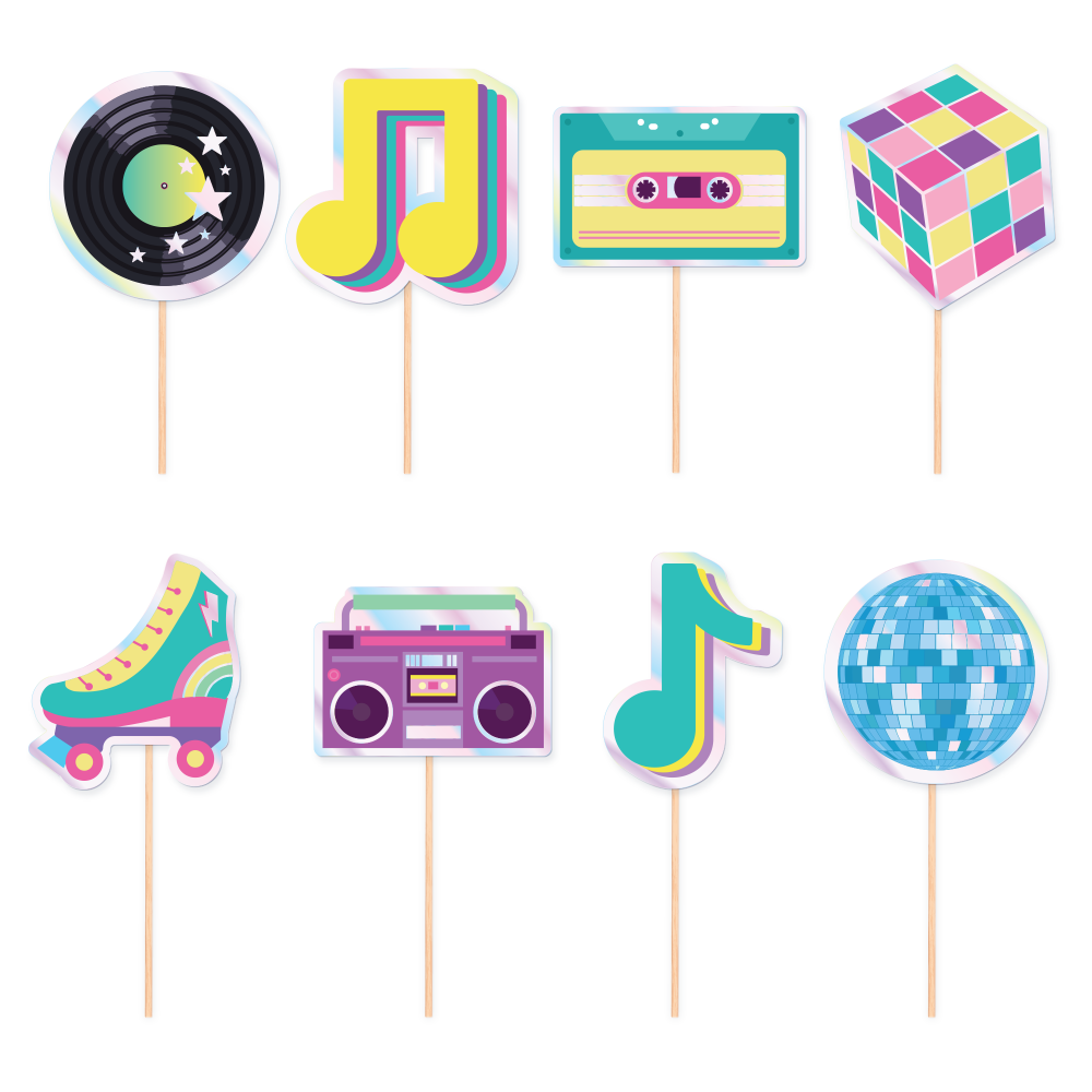 Toppery Retro Disco 8szt.