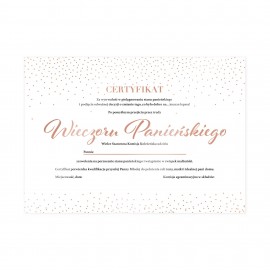Certyfikat Wieczór...
