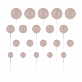 Toppery na tort kulki...