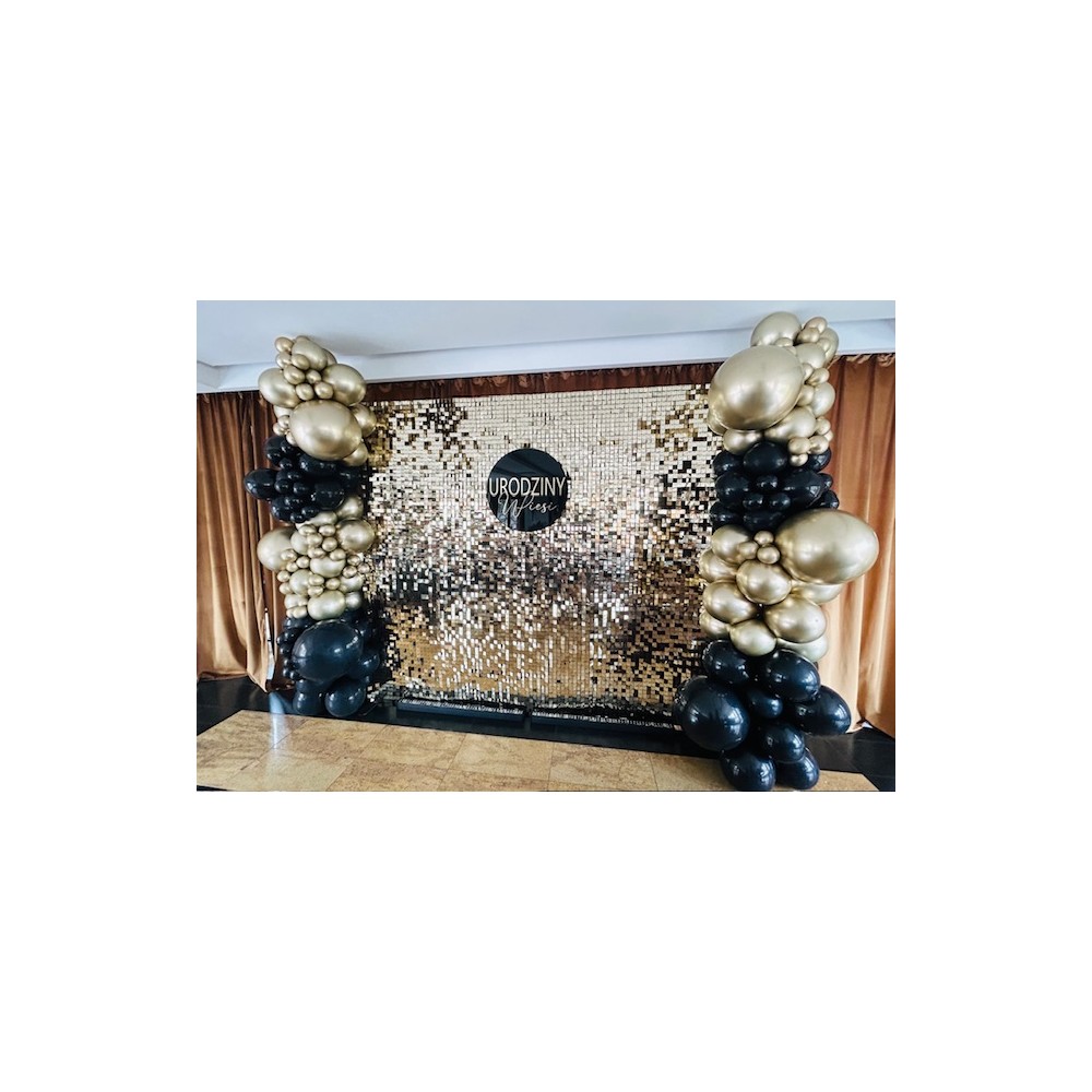 Ścianka cekinowa złota szampańska