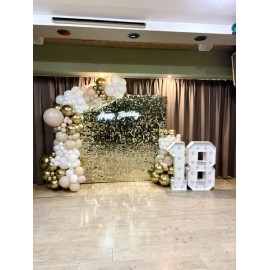 Ścianka cekinowa złota...