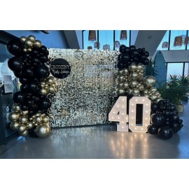 Ścianka cekinowa złota...