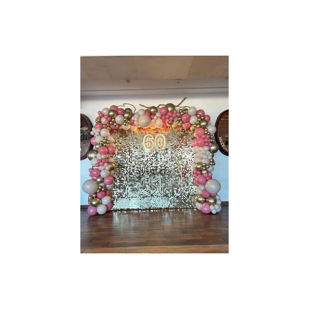 Ścianka cekinowa złota szampańska 60