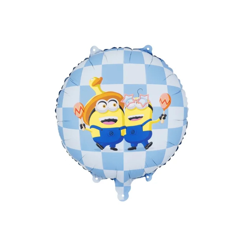 Balon foliowy pastylka Minionki, 35x35 cm