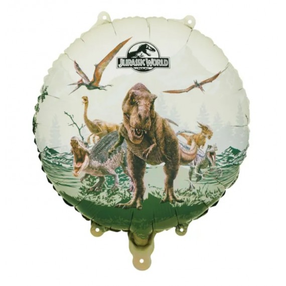 Balon foliowy pastylka Jurassic World, 35x35 cm