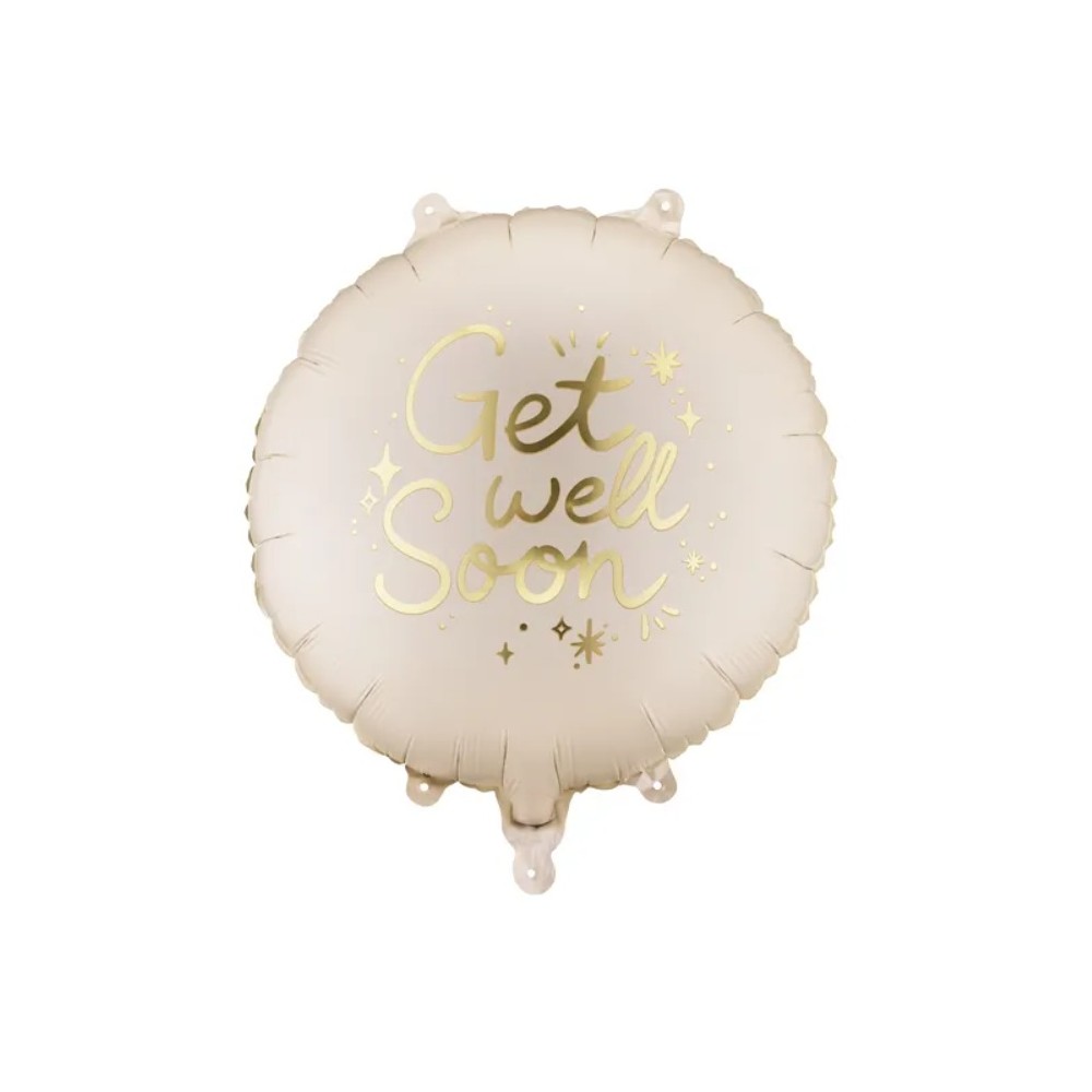 Balon foliowy pastylka ''Get Well Soon'', 35x35 cm