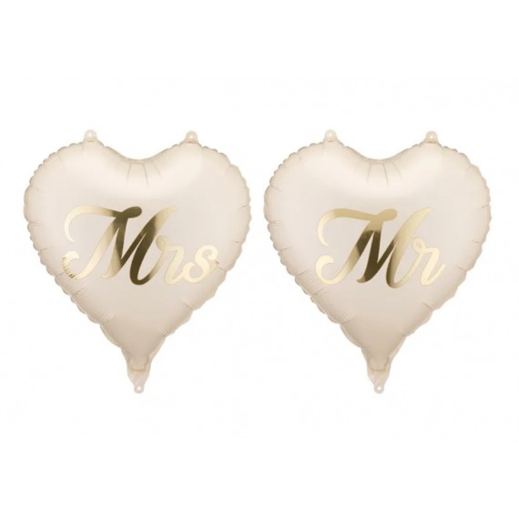 Balony foliowe serca MR i MRS, 45 cm