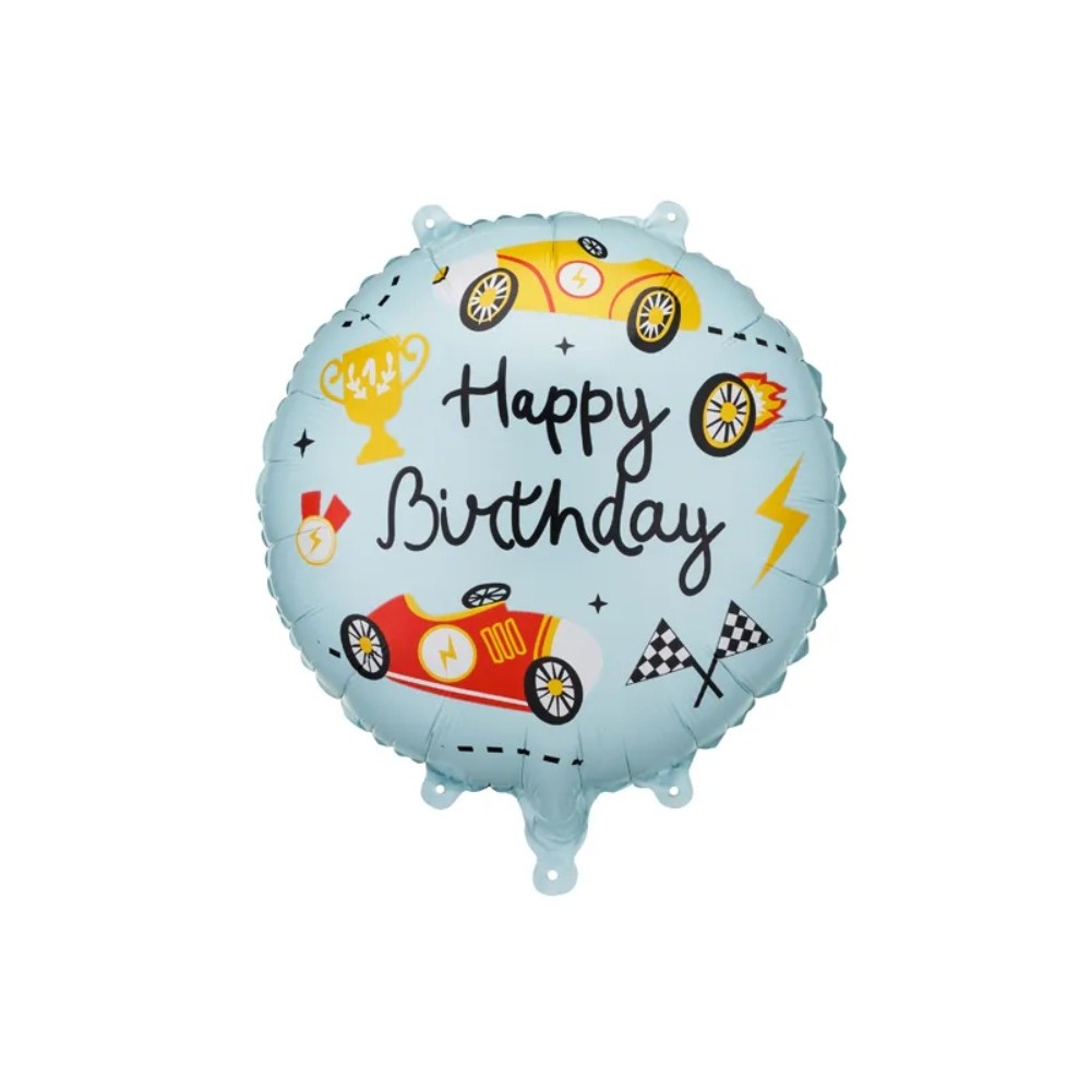 Balon foliowy pastylka Happy Birthday, 35x35 cm