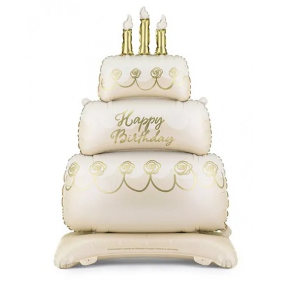 Stojący balon foliowy Tort, 70x100 cm