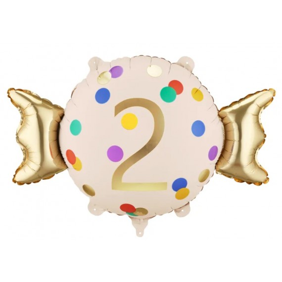 Balon foliowy Cukierek ''2'', 61x37 cm
