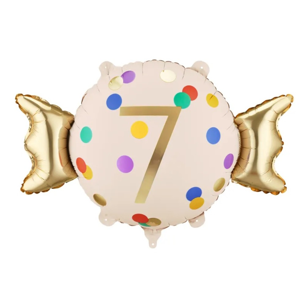 Balon foliowy Cukierek ''7'', 61x37 cm