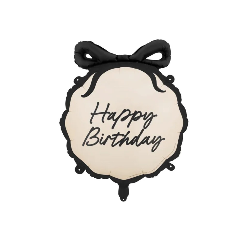 Balon foliowy pastylka Happy Birthday, 47.5x45 cm