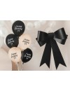 Balony Happy Birthday Kokardki, 30 cm, Pastel Black