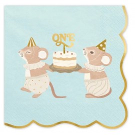 Serwetki One Myszki, 33x33...