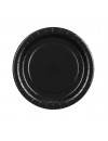 Talerzyki papierowe, czarny, 18cm