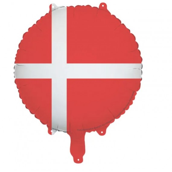 Balon foliowy Flaga Danii, 35 cm