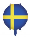 Balon foliowy Flaga Szwecji, 35 cm
