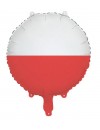 Balon foliowy Flaga Polski, 35 cm